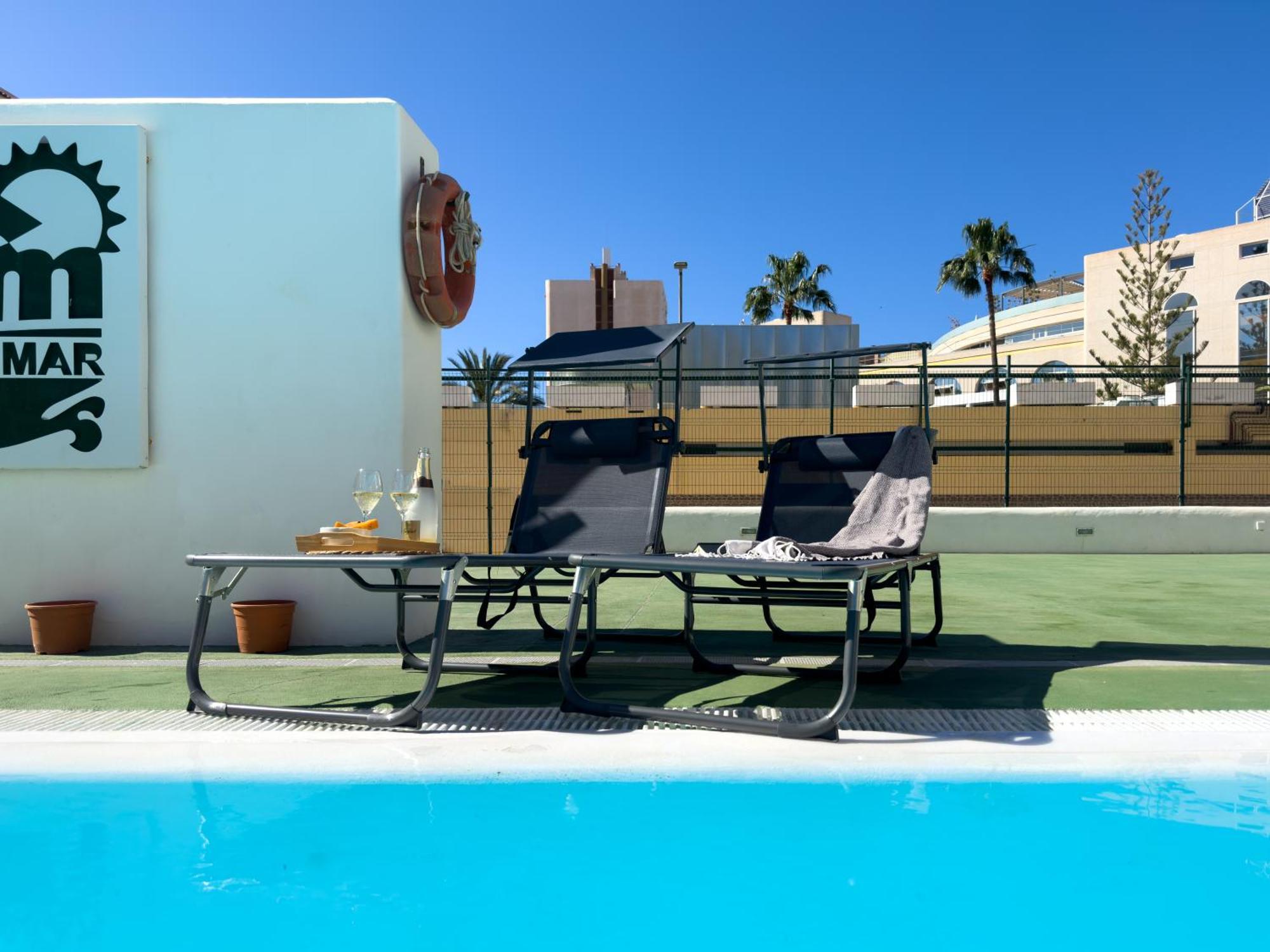 Amazing 3-Bedroom Apartment. Pool And Sea View! Los Cristianos  Zewnętrze zdjęcie